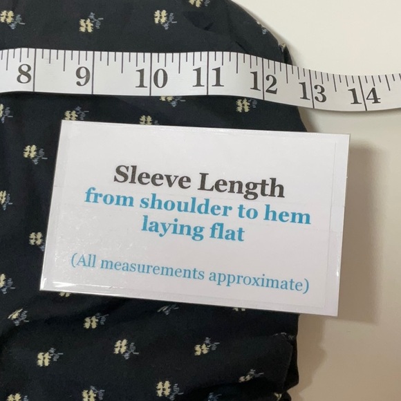 Madewell V-Neck Puff Sleeve Mini Dress in Floral Ikat Black XXL - Picture 7 of 14